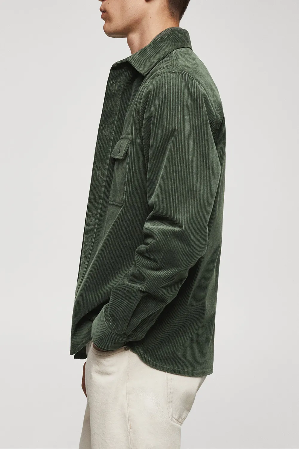 Corduroy pockets overshirt