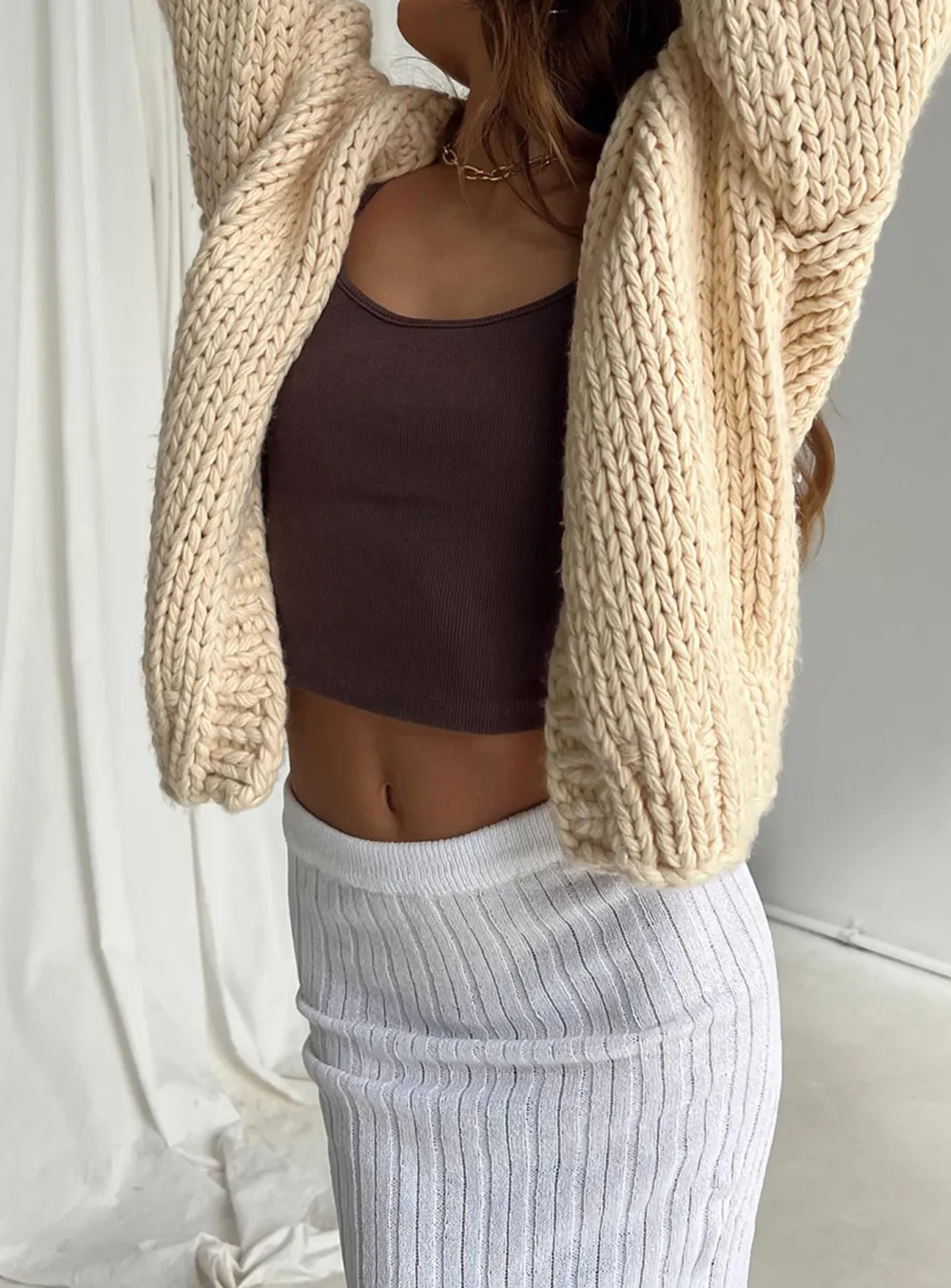 Lester Knit Cardigan Olive