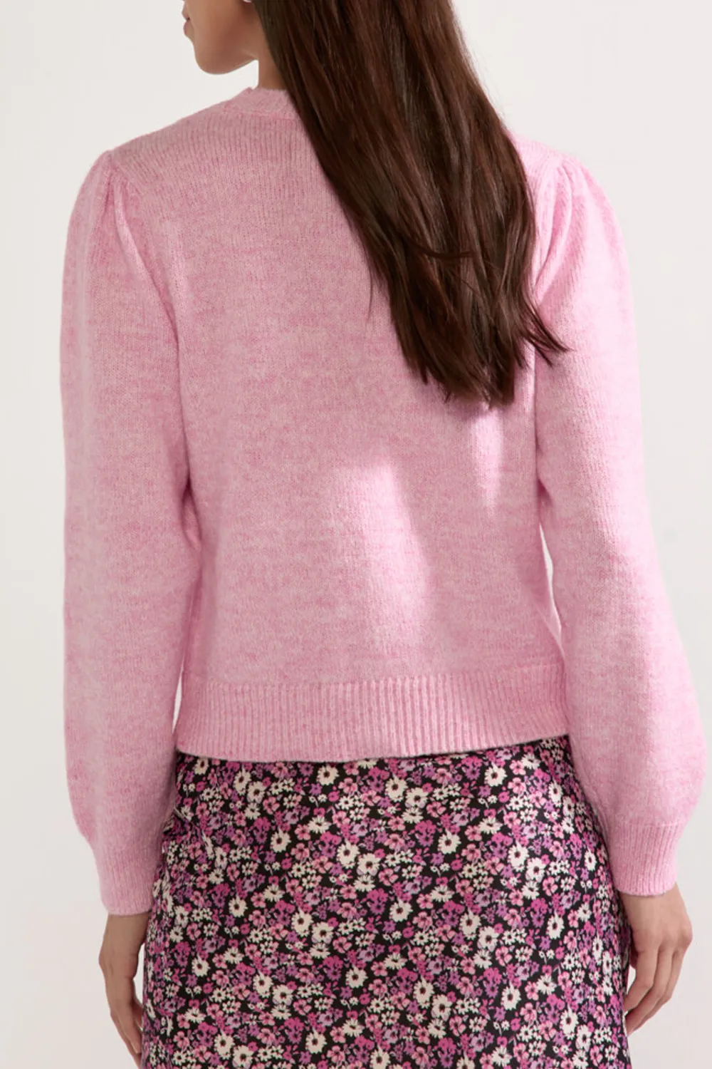 Tami Tonal Flower Applique Pullover Sweater