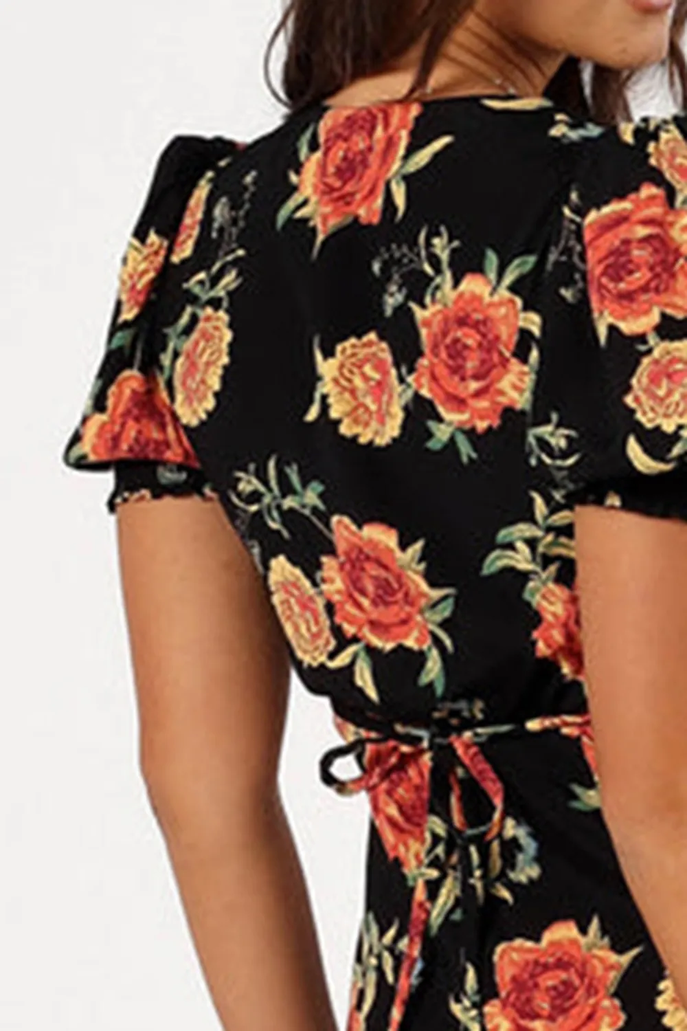 CHRISTINE MIDI DRESS - SUNSET FLORAL