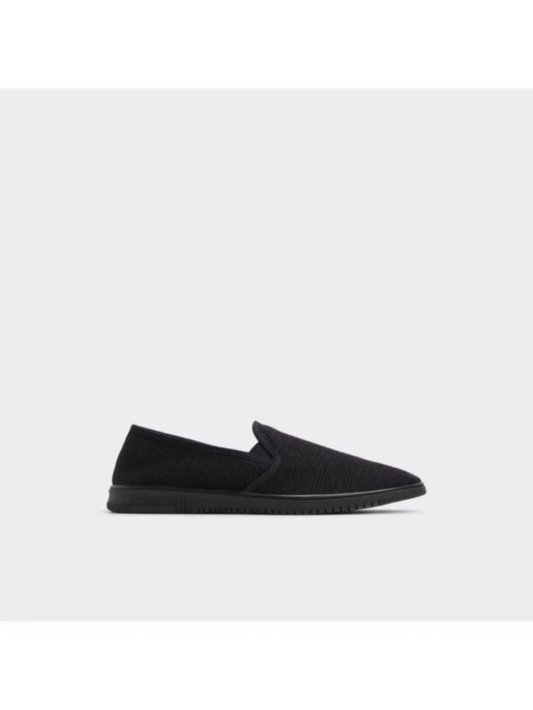 Black Comfortable Knit Textile Shoes