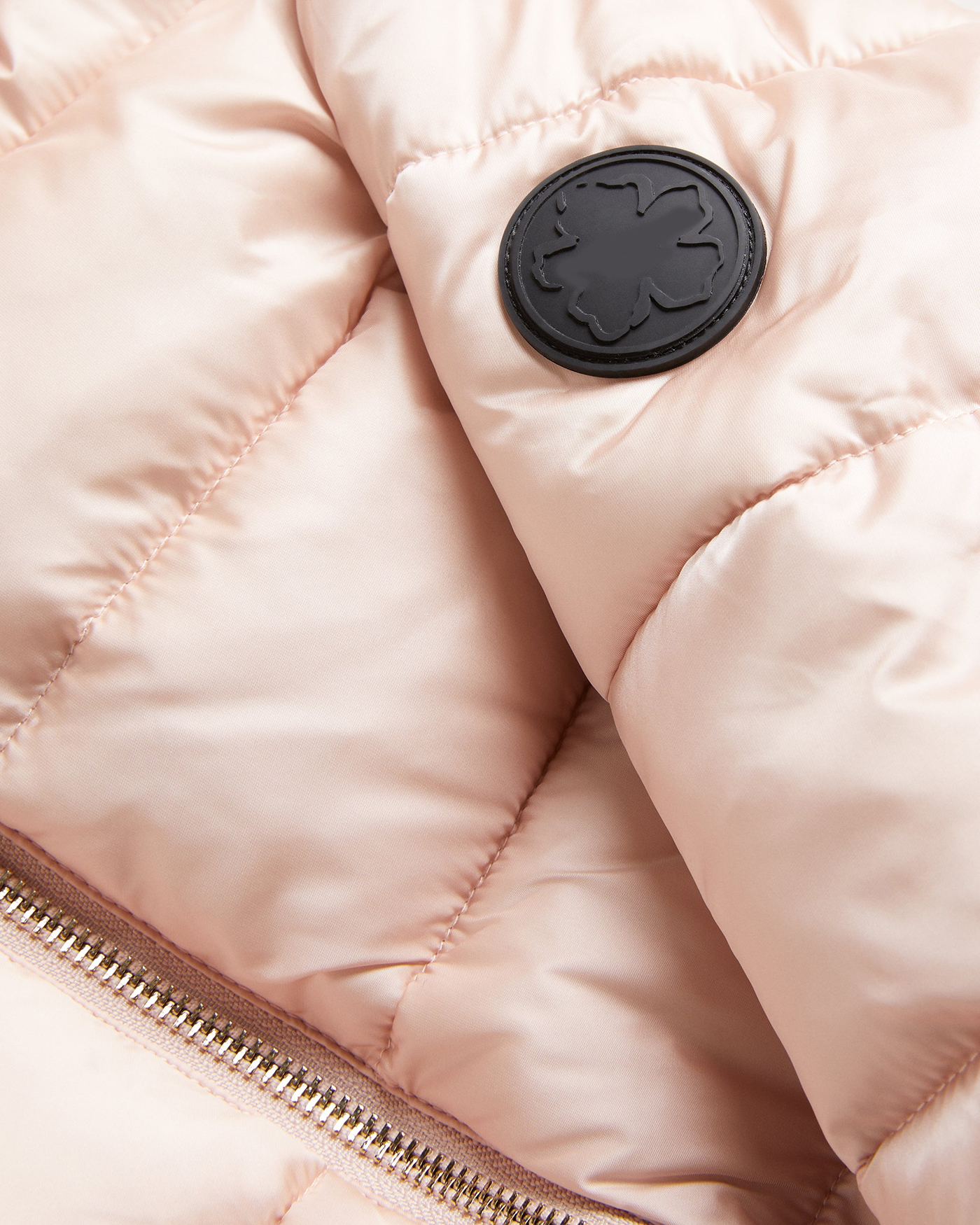 Abbiiee Belted Padded Coat With Detachable Hood Dusky-Pink