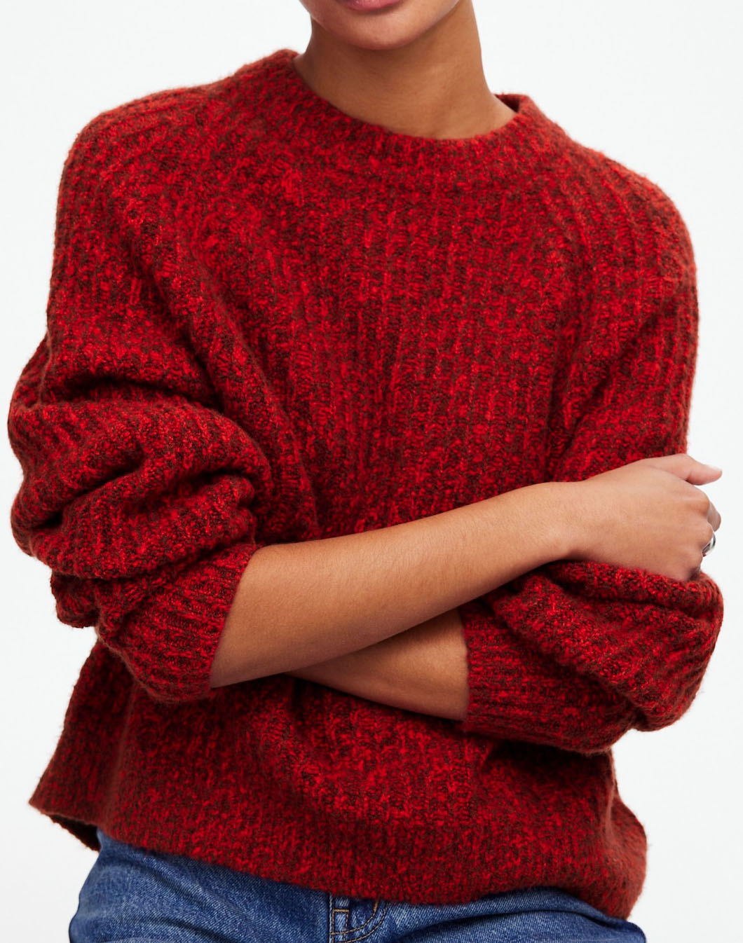 Ribbed Cotton-Blend Sweater