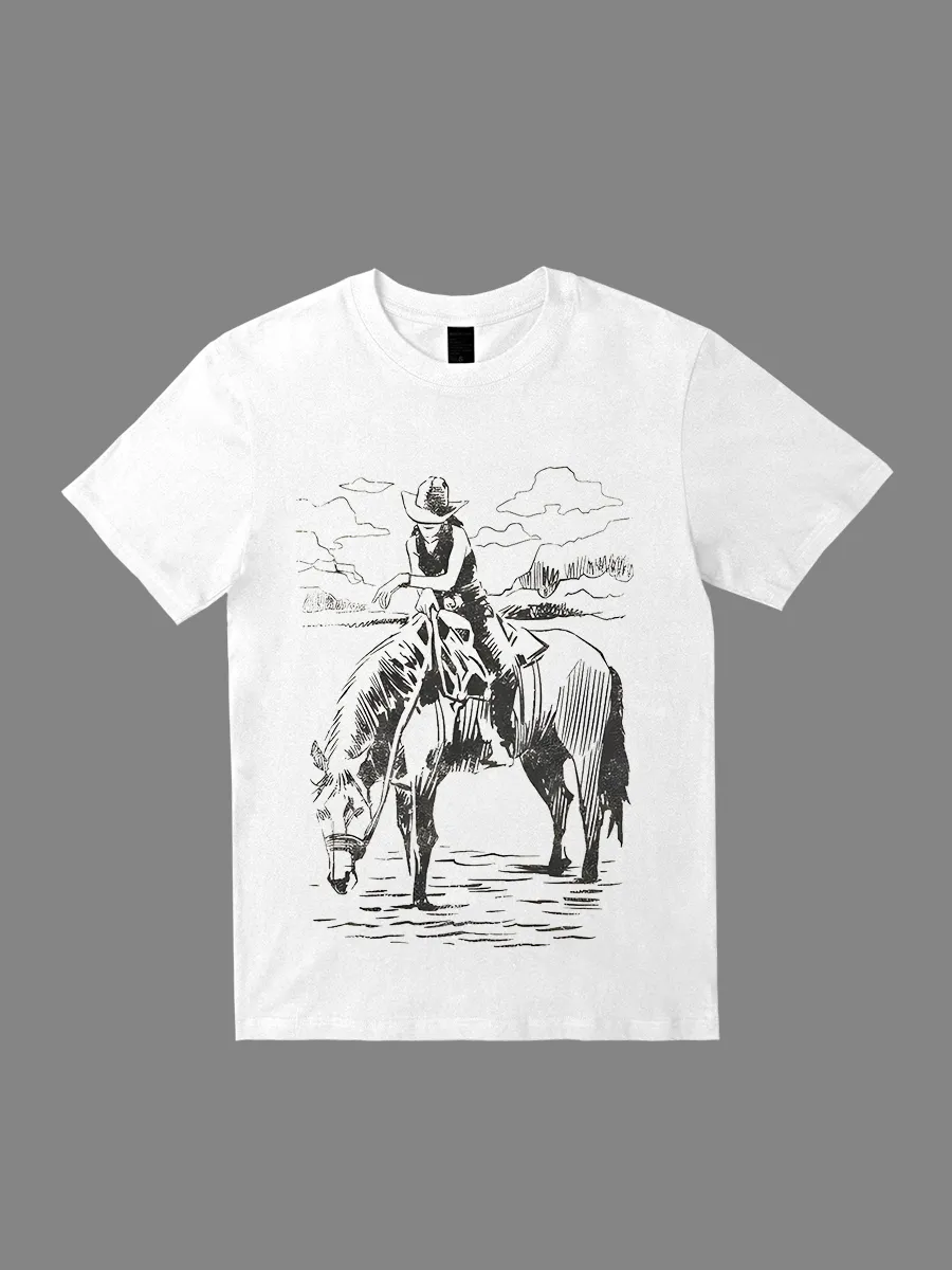 A Cowgirls Peace Tee