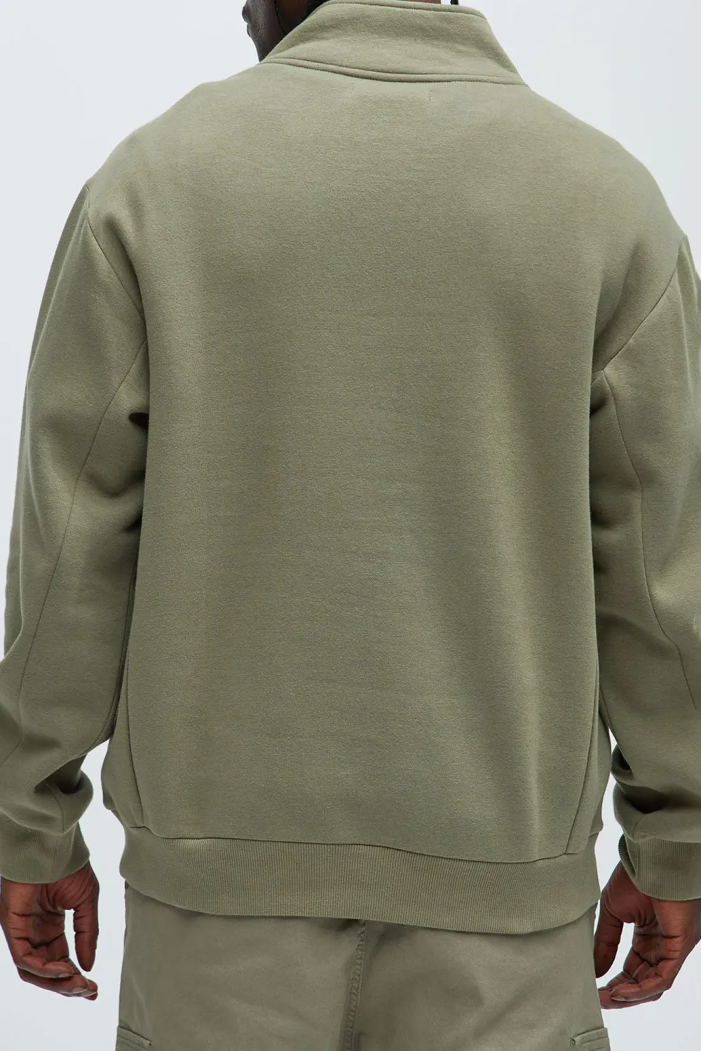 Quarter Zip Collar Sweatshirt