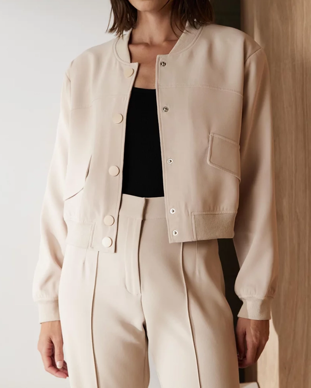 Thalia Tailored Bomber Jacket