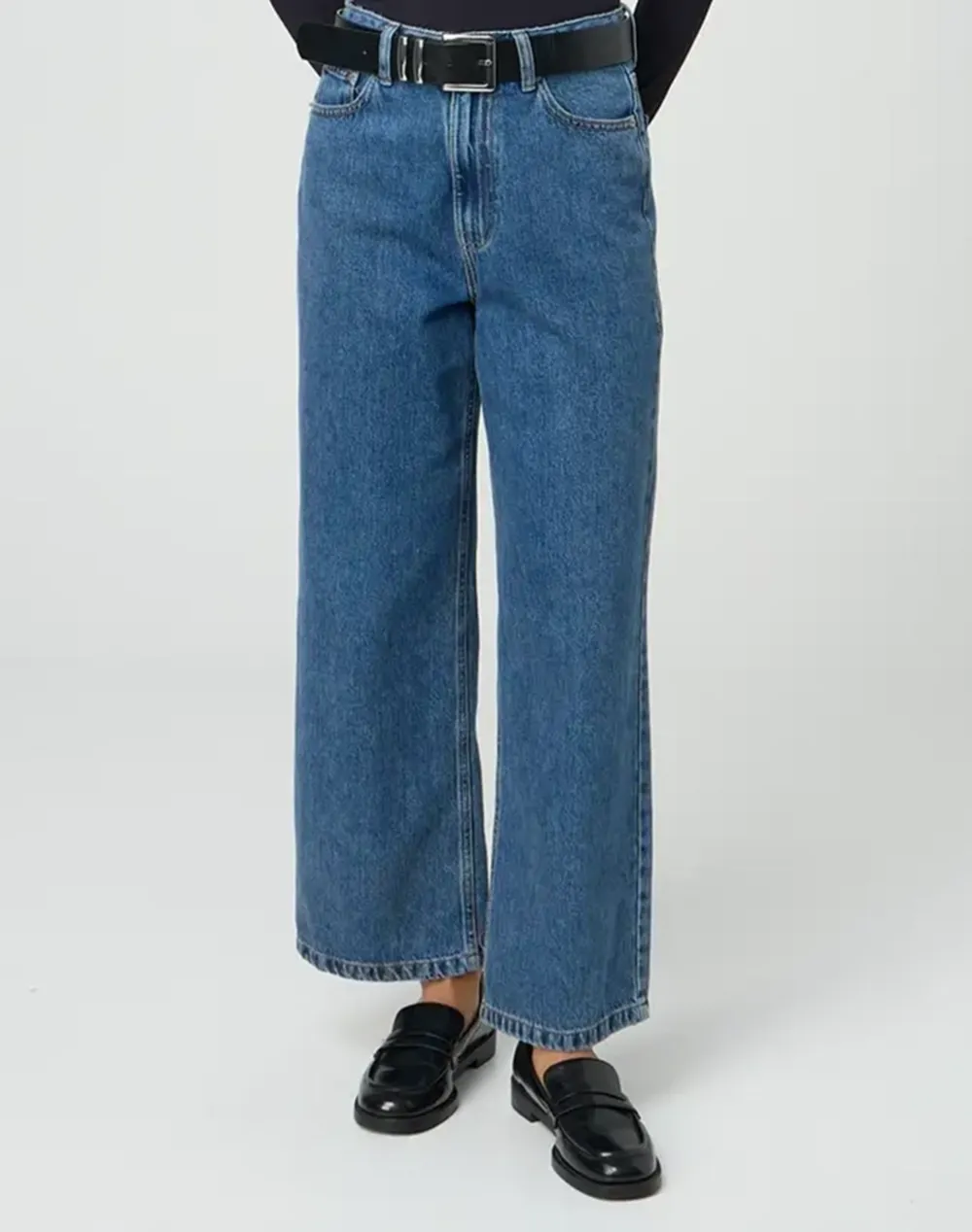 Wide Leg Cropped Jean