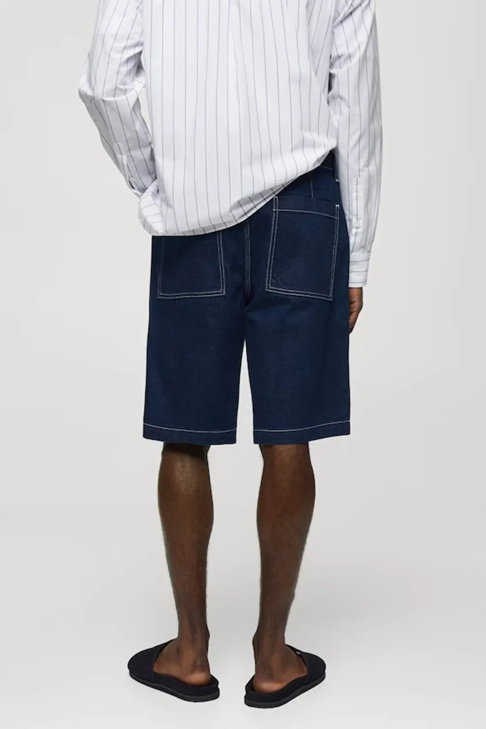 Denim bermuda shorts