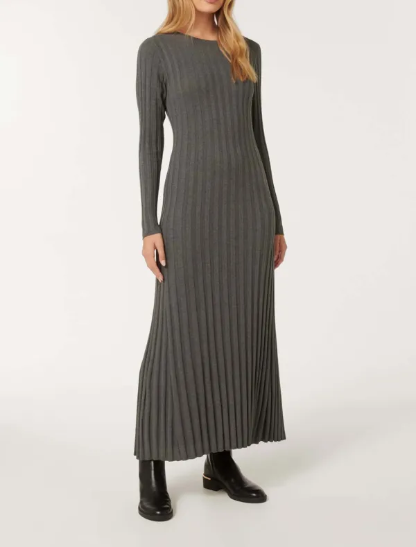 Lyla Crew-Neck Knit Dress