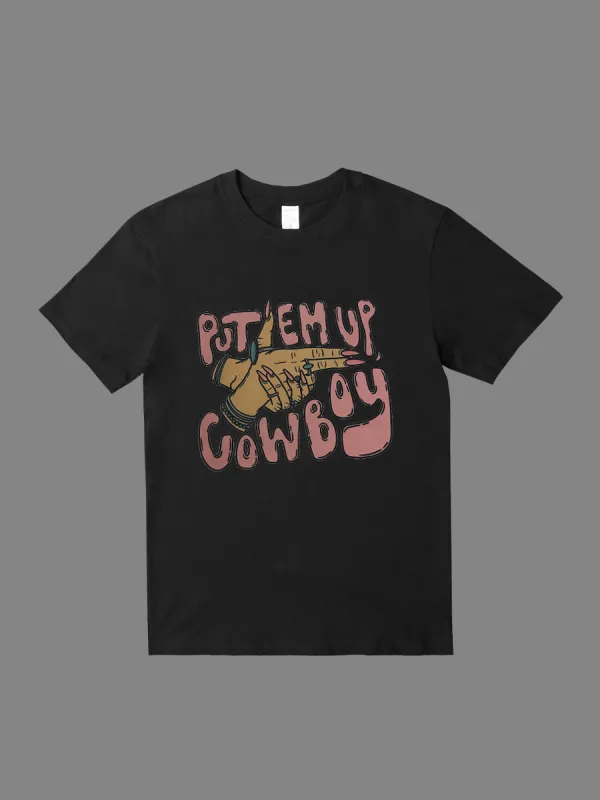 Put 'Em Up denim clothing T-shirt