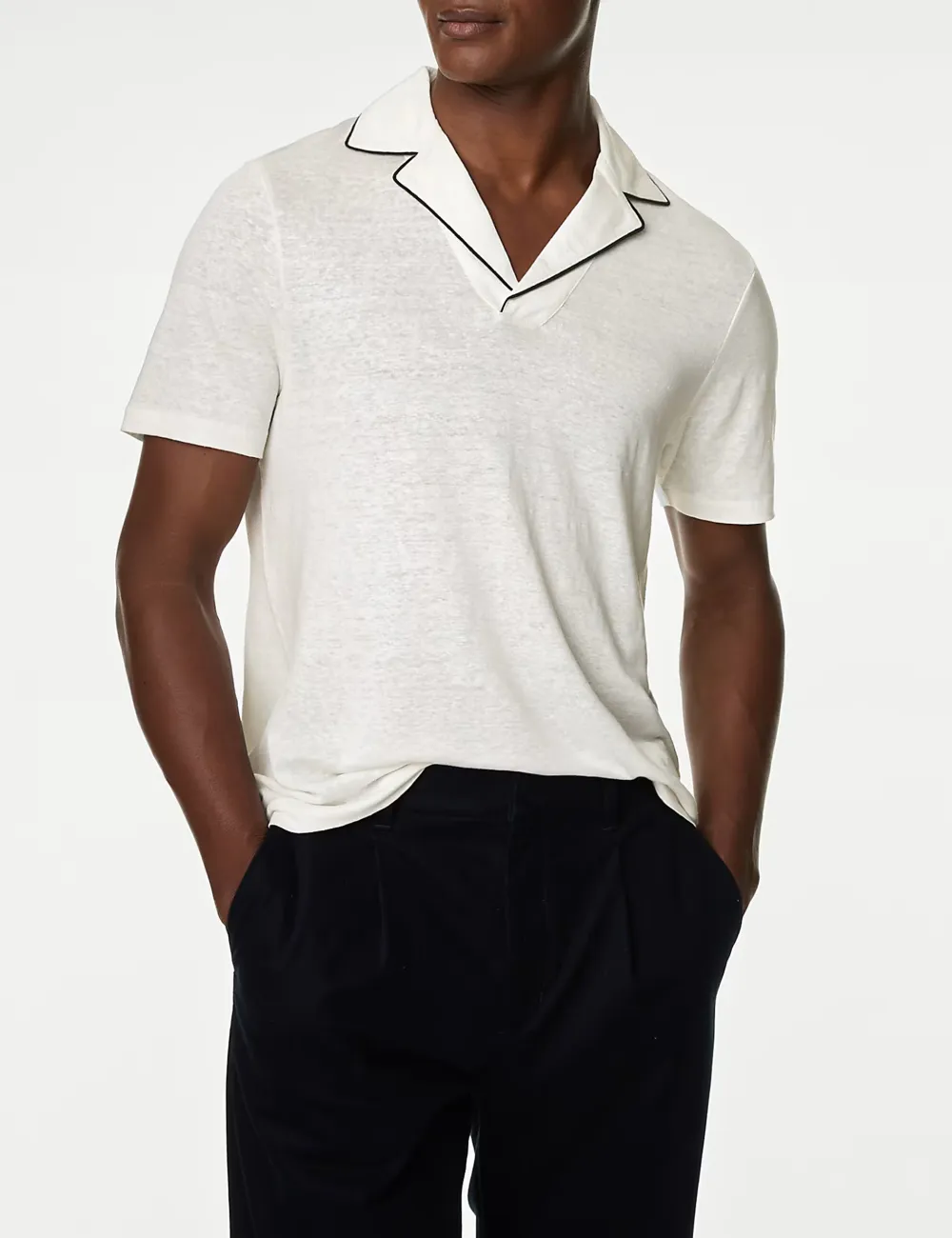 Linen Rich Polo Shirt