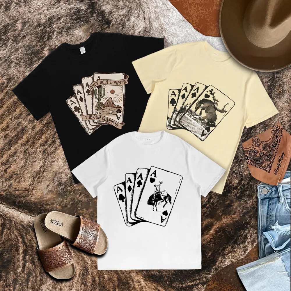 (3-Pack) Wild West Card Knight Graphic T-shirt