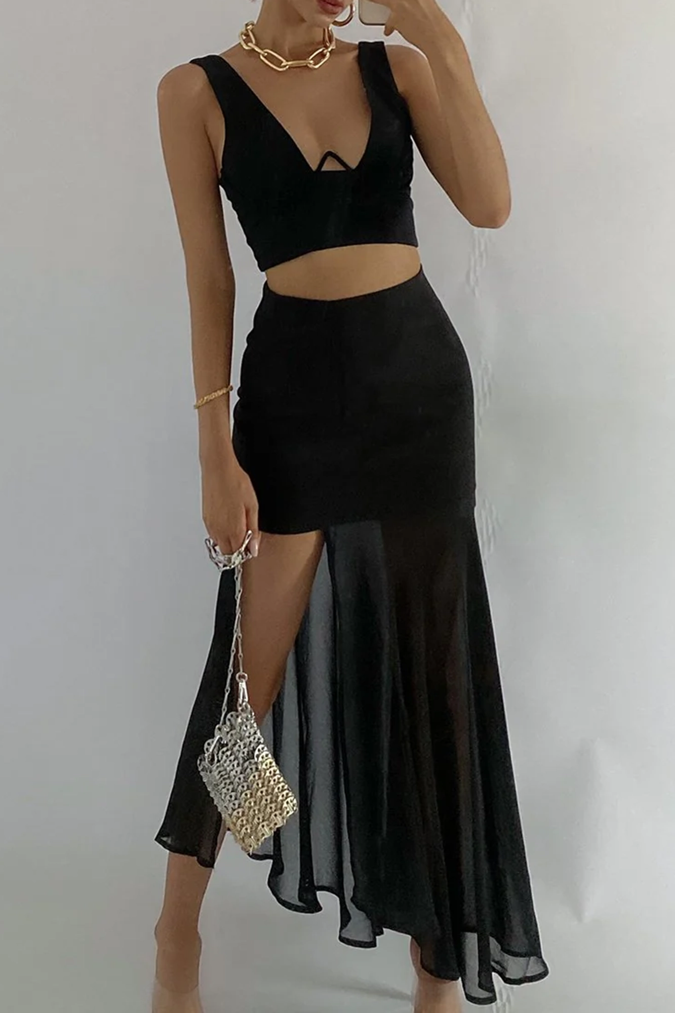 Kepa Midi Skirt (Black)