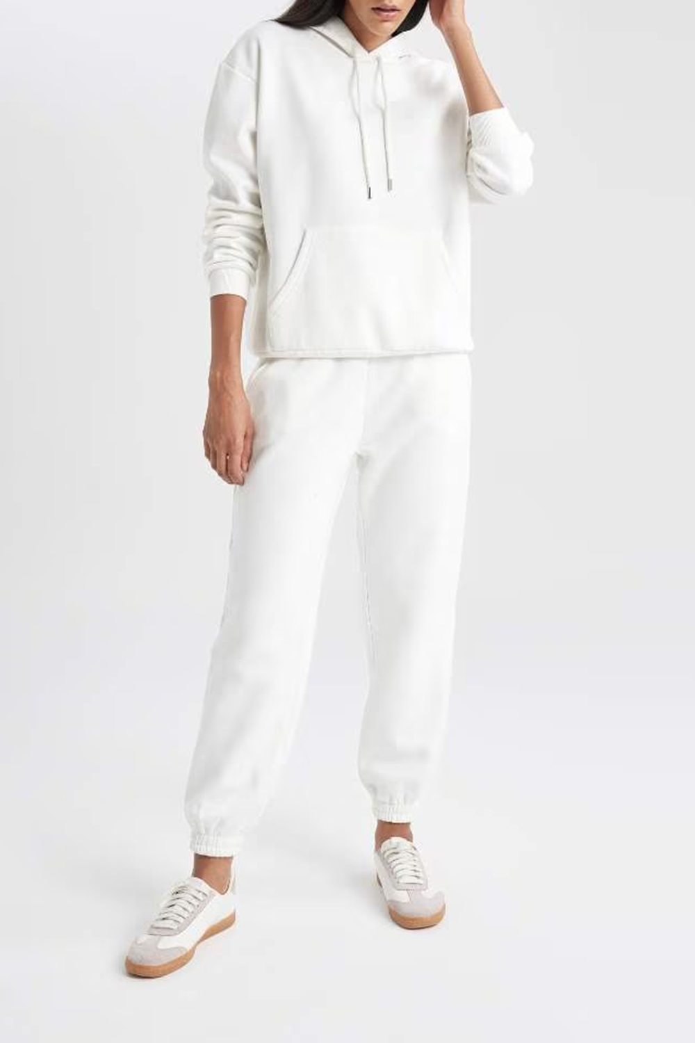 jogger With Pockets Thick Sweatshirt Fabric Trousers