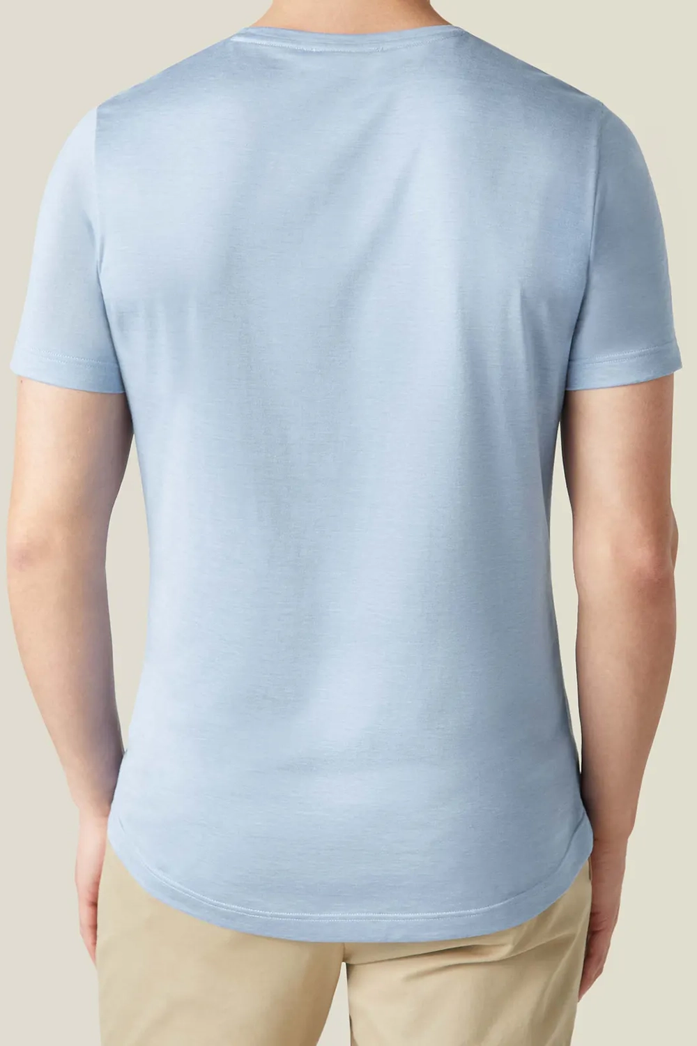 English-Concealed Double-Stitched Seams T-Shirt