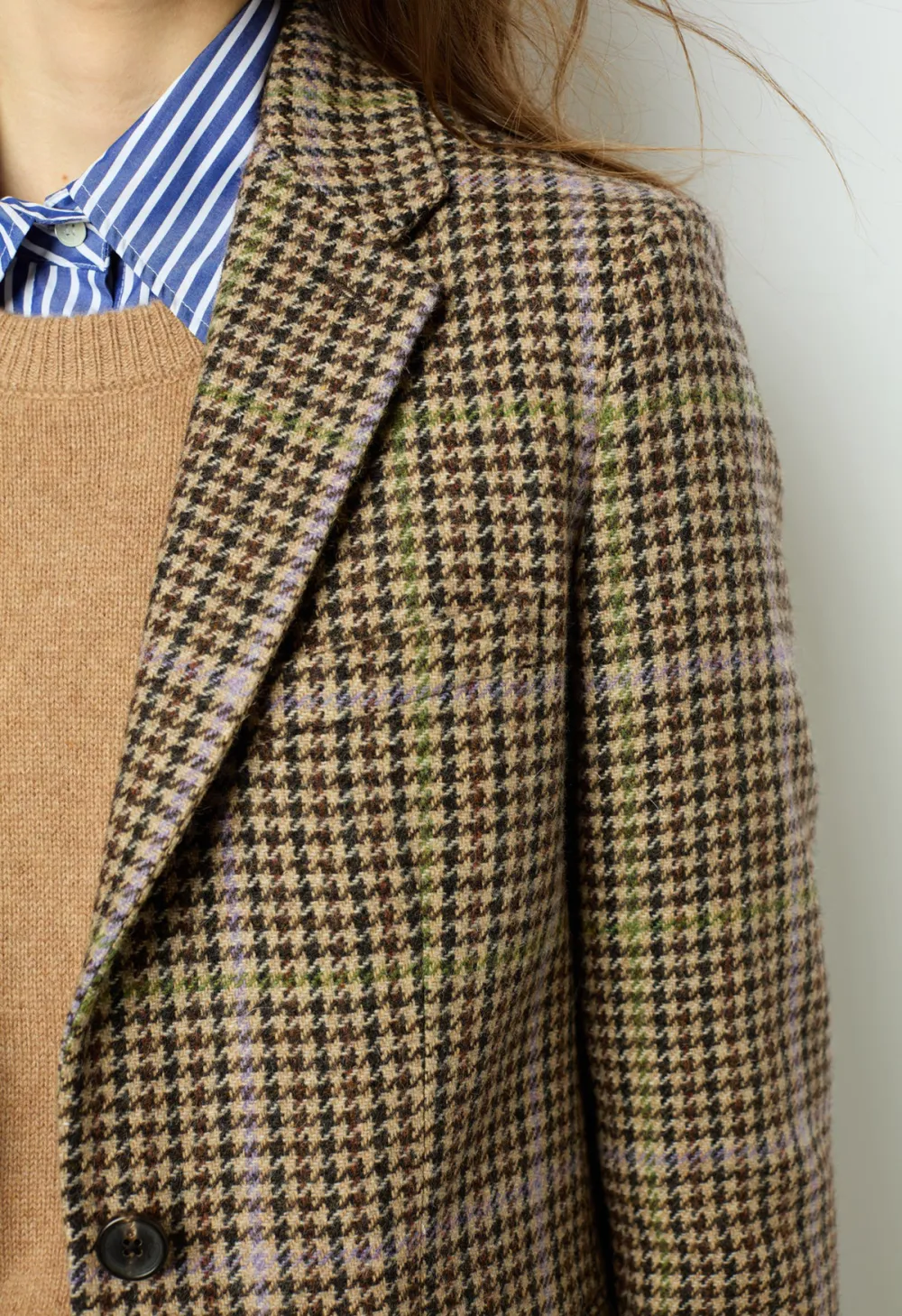 Brown Plaid Blazer