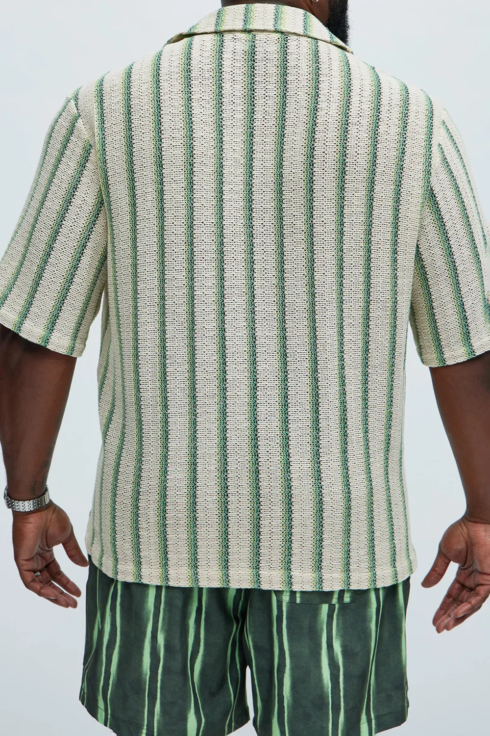 Peyton Textured Shirt - Green/combo