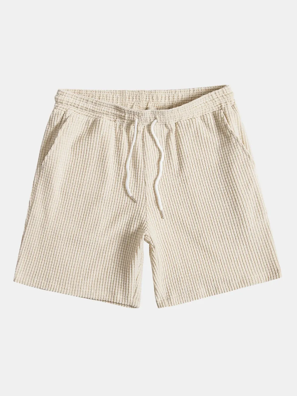 Waffle Drawstring Shorts