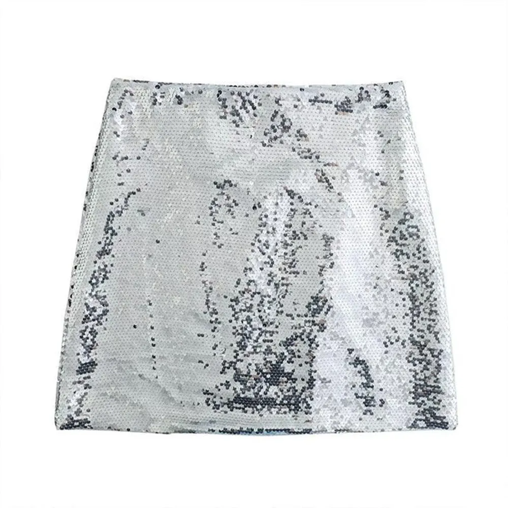 Glitter Bling Sequin Mini Skirt