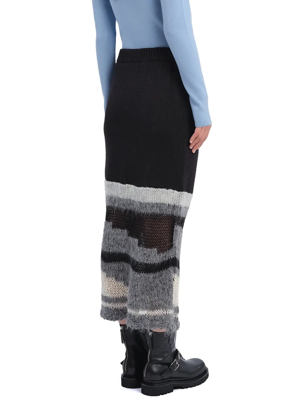 Mix Yarn Knit Skirt