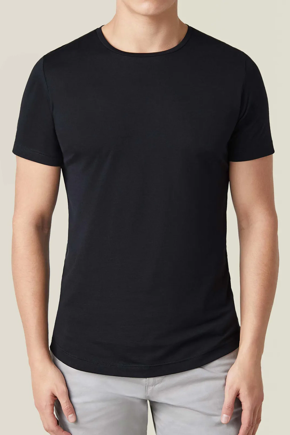 English-Concealed Double-Stitched Seams T-Shirt