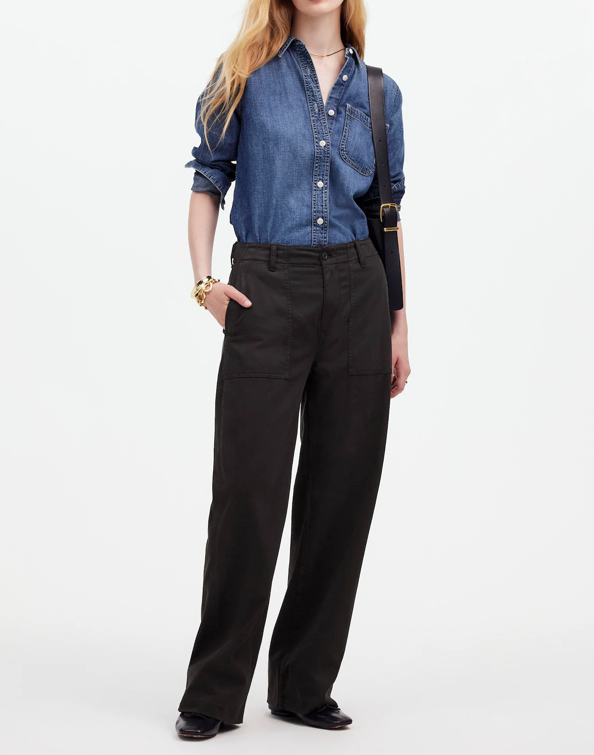 Low-Slung Baggy Utility Pants