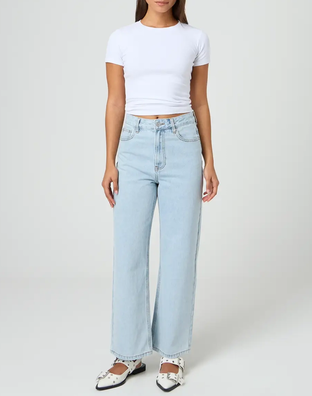 Wide Leg Cropped Jean