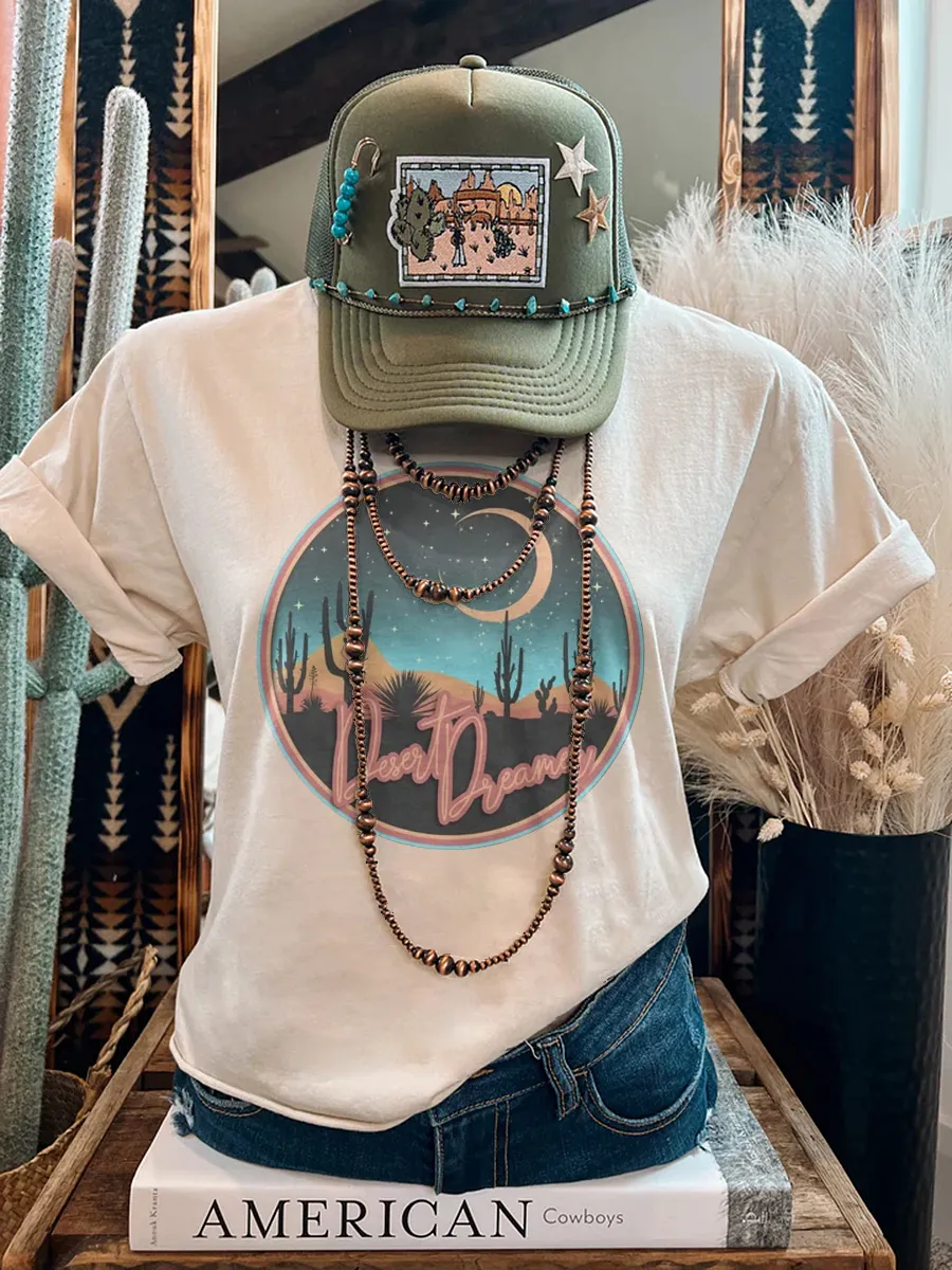 Bohemian Western Desert Pattern T-shirt