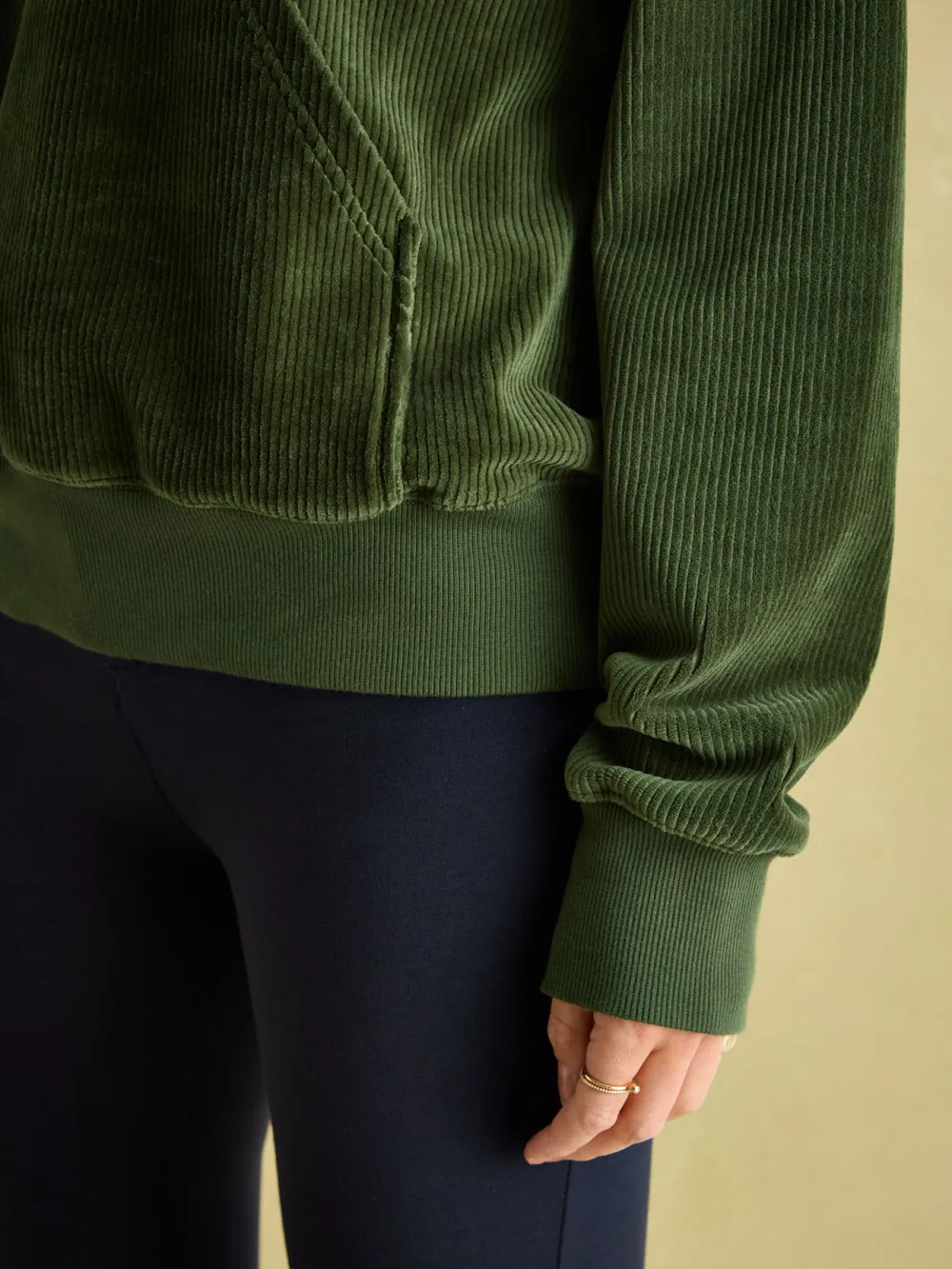 Renee Green Corduroy Sweatshirt