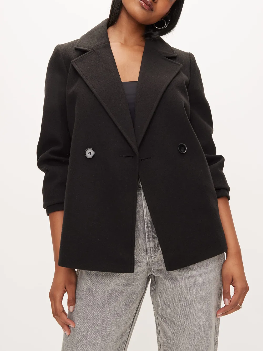 Kasey Double Breasted Short Coat