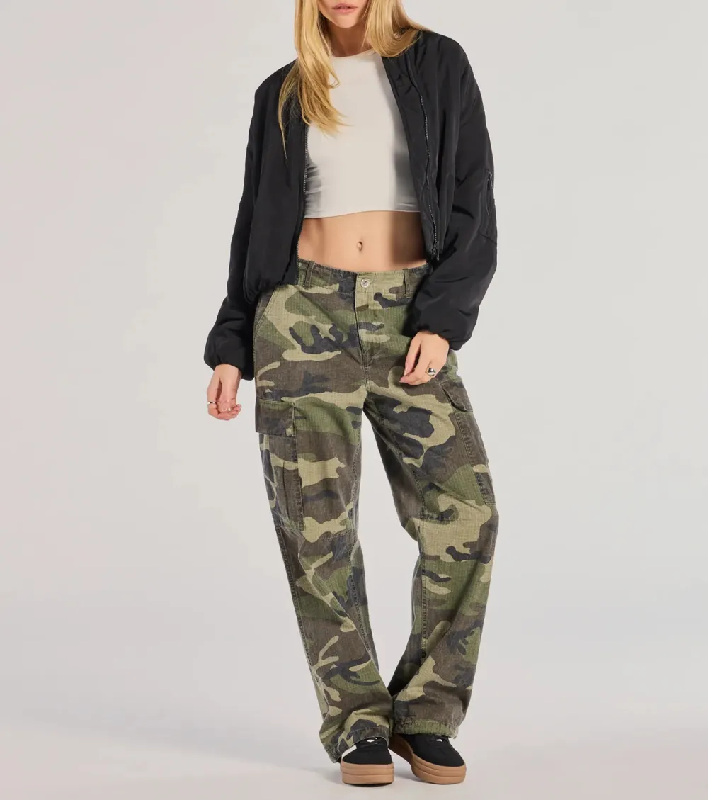 Cool Girl Energy Camo Cargo Pants