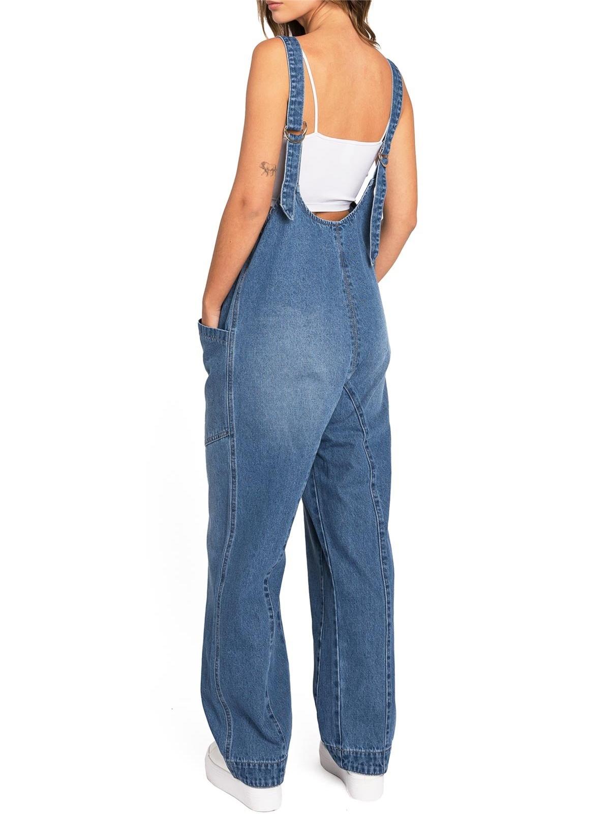 Lana Roux Baggy Denim Maddie Jumpsuit