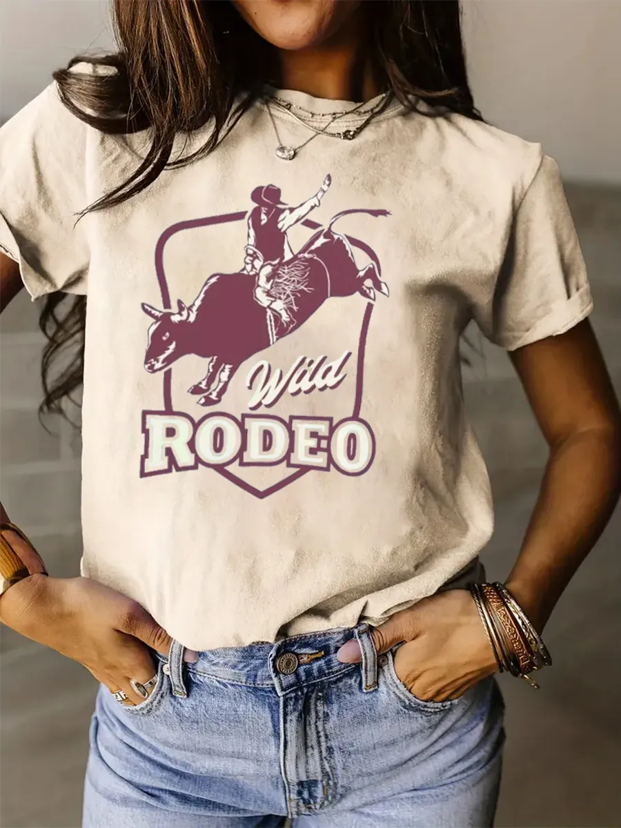 Wild West Cowboy Athletic Performance Pattern T-shirt