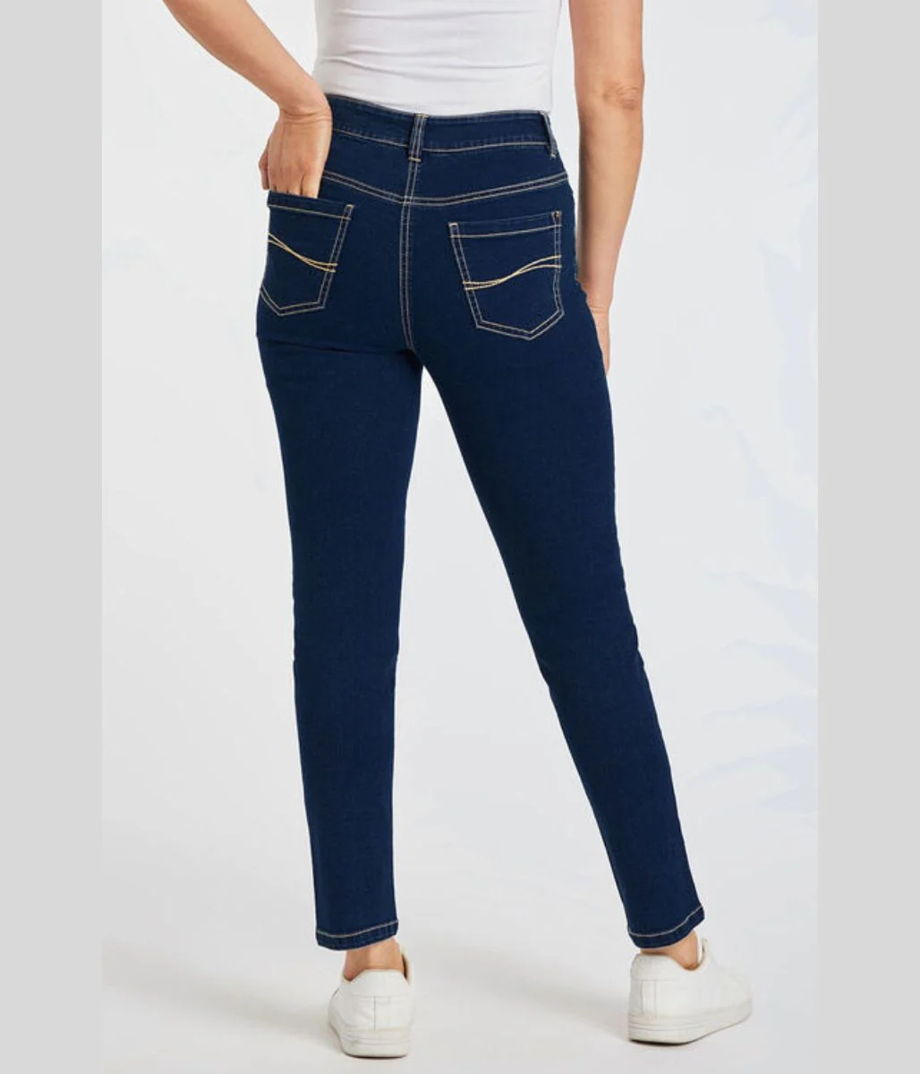 Dark Denim Susie Slim Leg Crop Jean