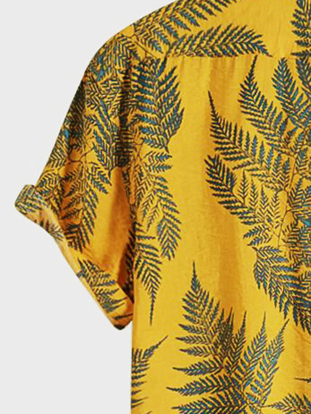 Tropical Plants Print Shirts & Swim Shorts