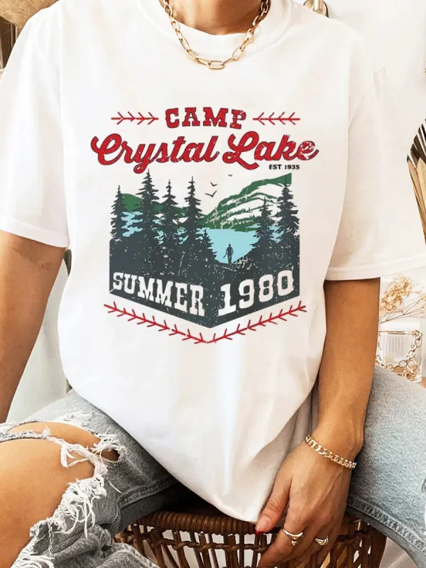 Camp Crystal Lake Crop T-shirt