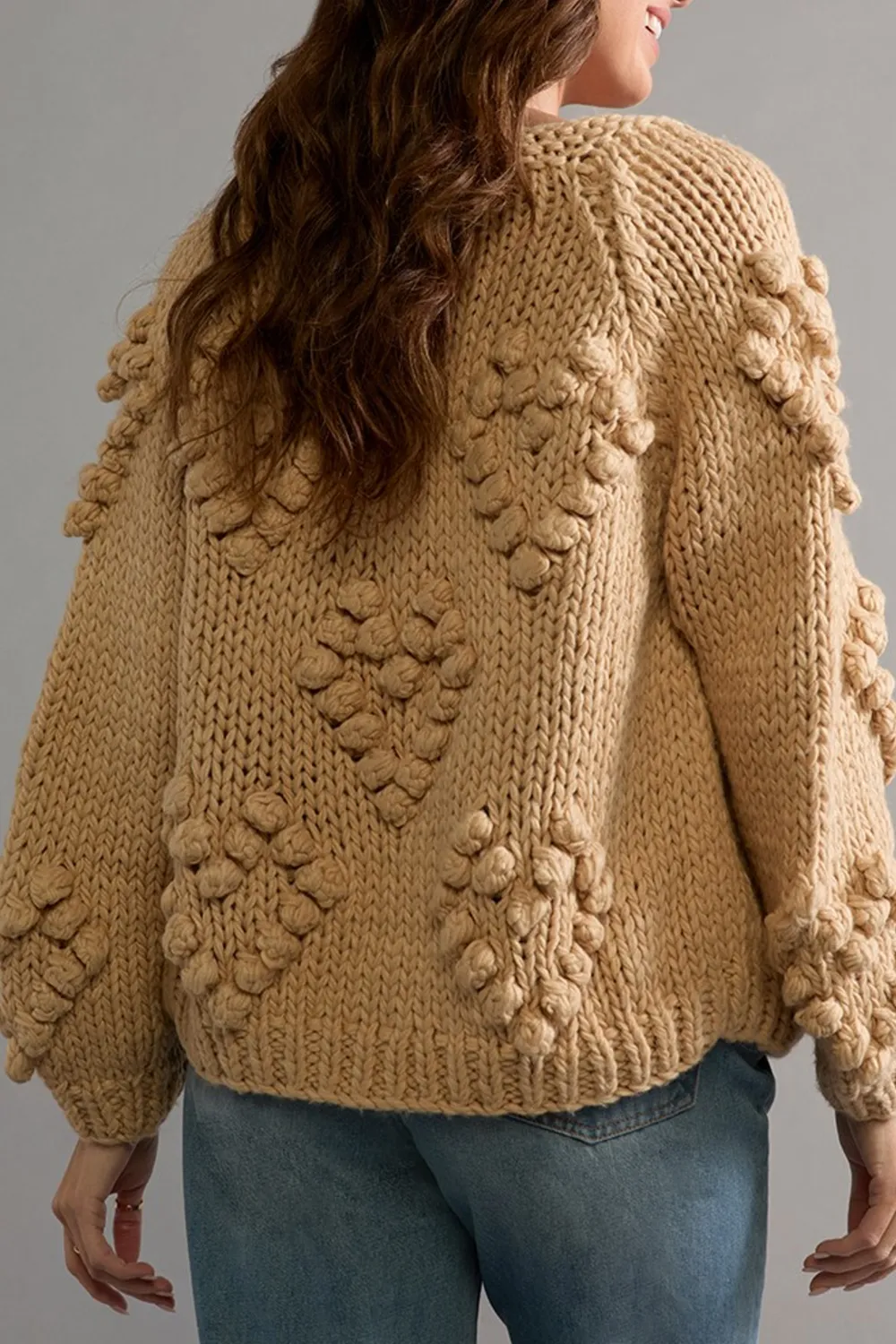 Lucy Chunky Bobble Detail Cardigan