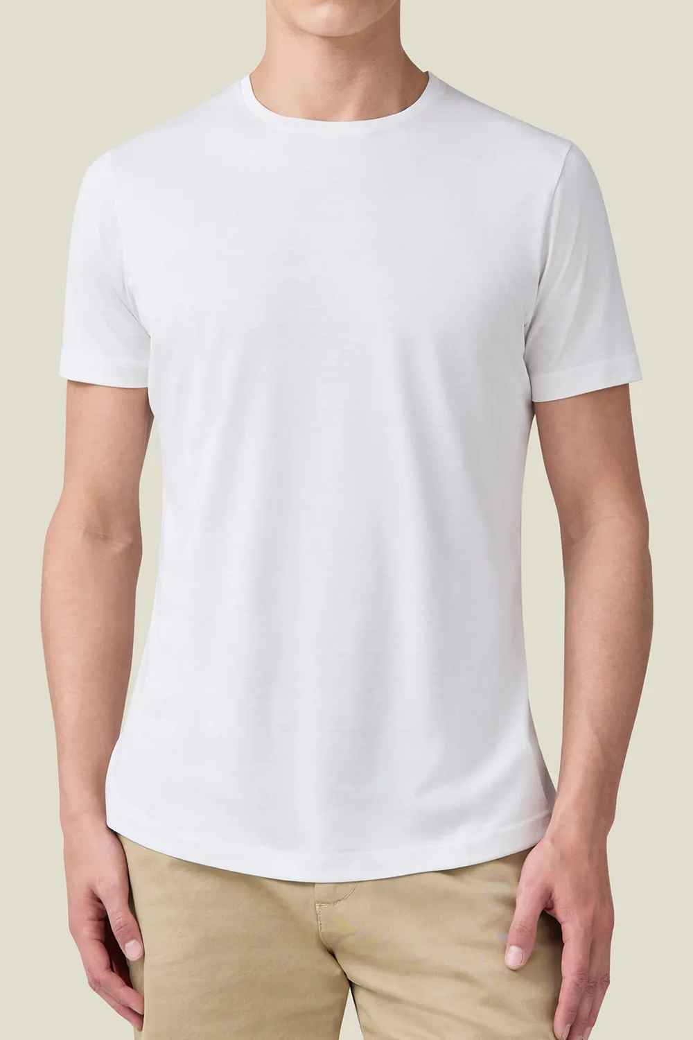 English-Concealed Double-Stitched Seams T-Shirt