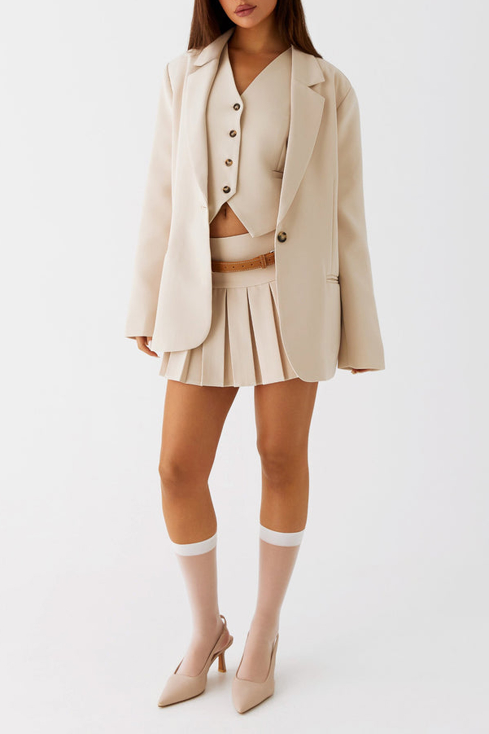 Stealth Mode Blazer - Beige