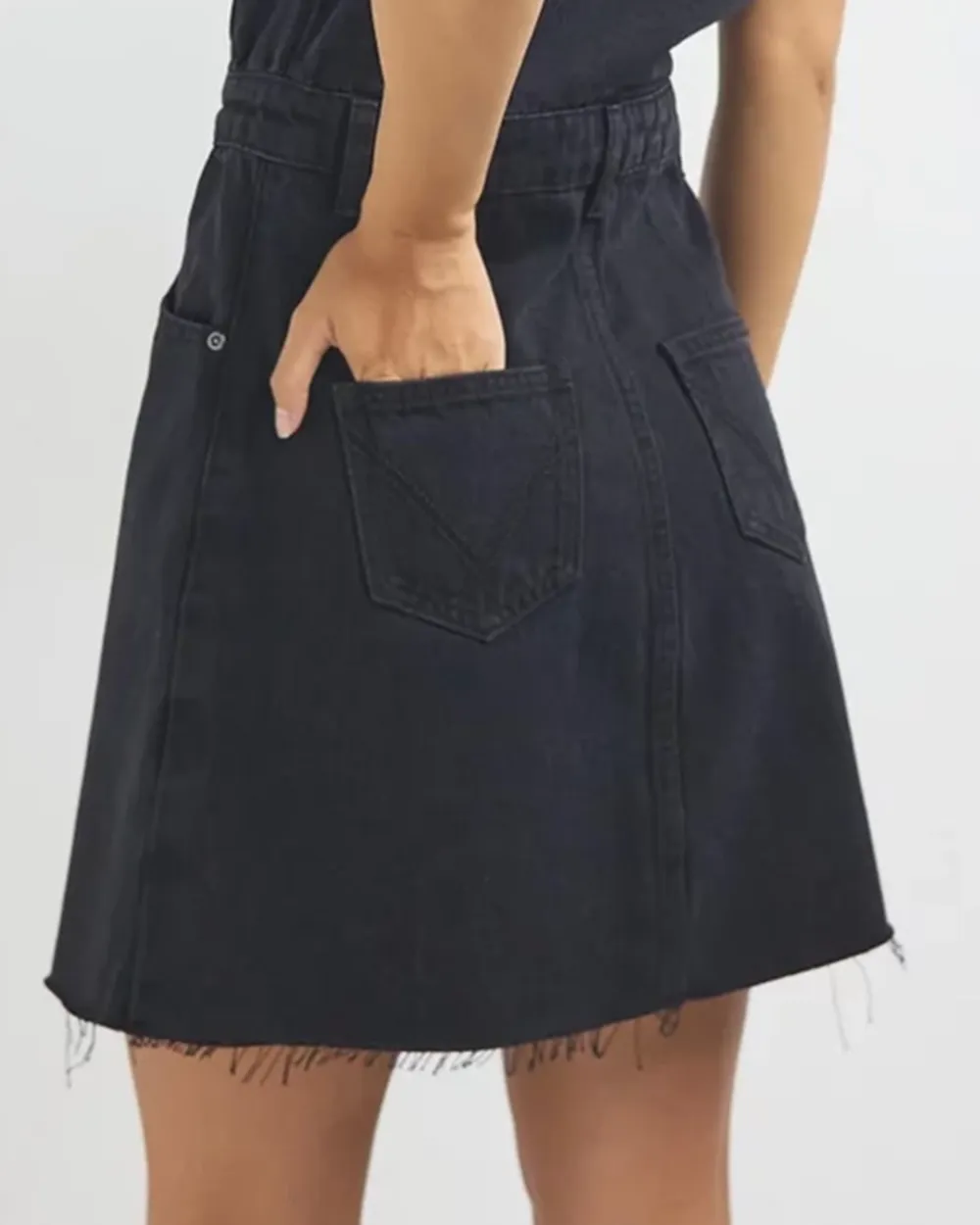 Latest Campaign Denim Longsleeve Mini Dress