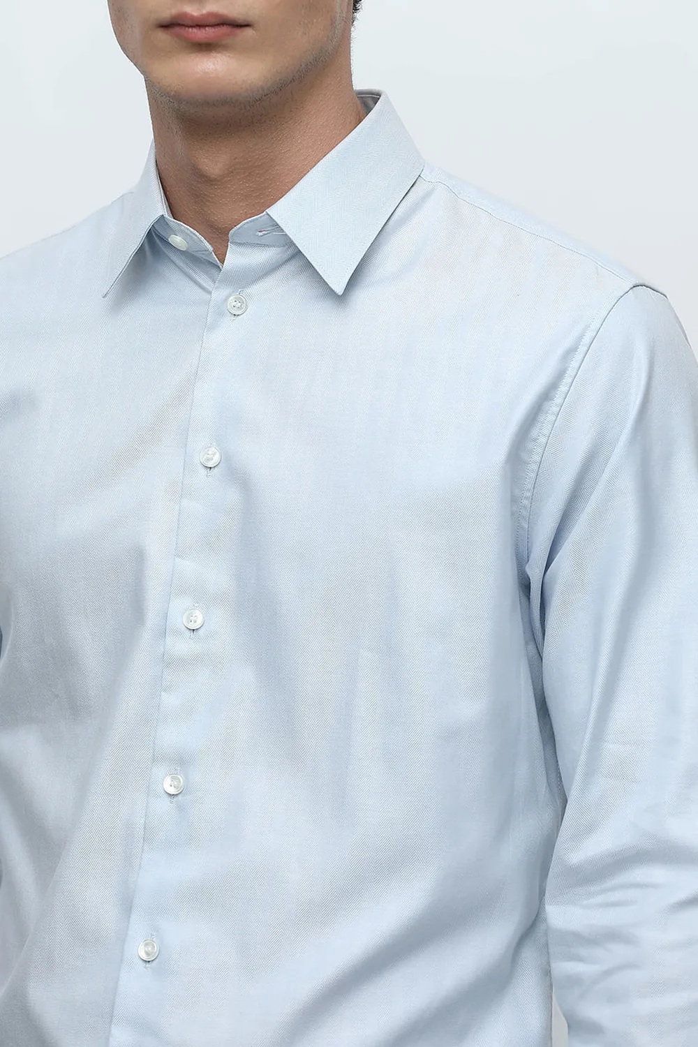 White Formal Full Sleeves Shirt