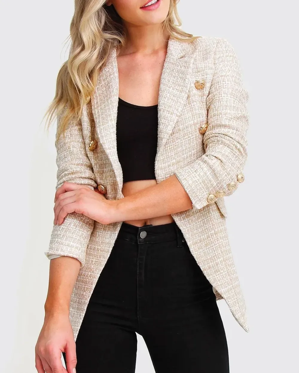 Princess Polina Tweed Blazer