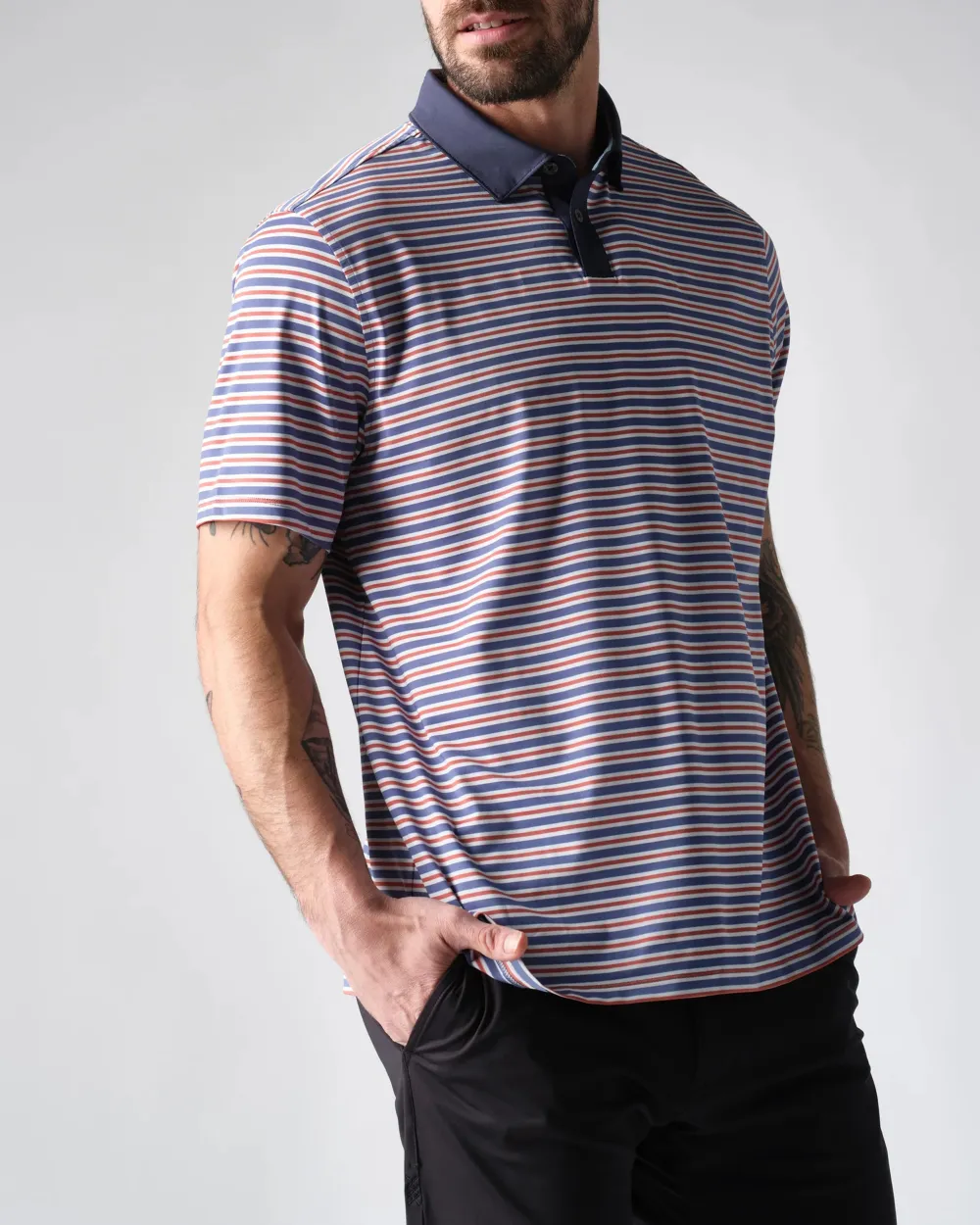 Striped Polo Short Sleeve T-shirts