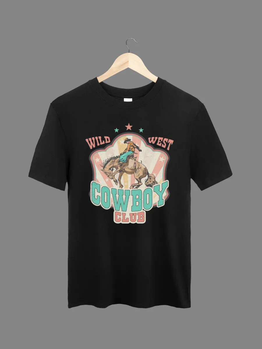 Western Wild West Cowboy Club T-Shirt