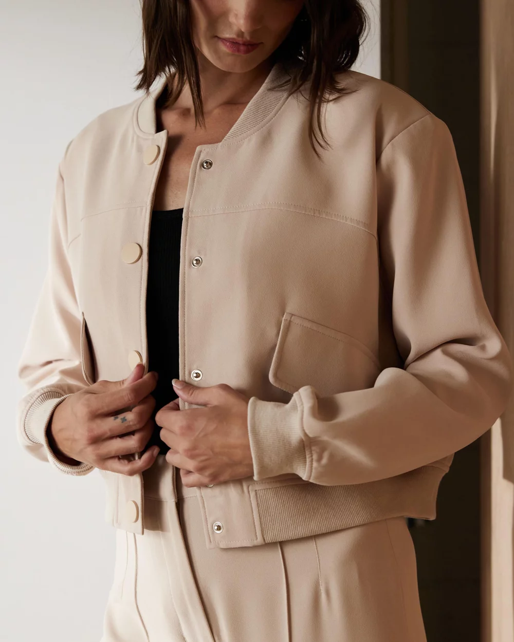 Thalia Tailored Bomber Jacket