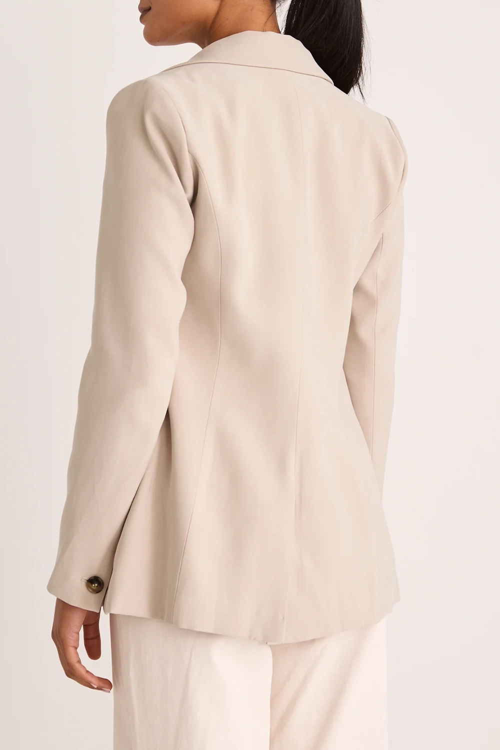 Zest Pumice Soft Touch Cinched Waist Blazer