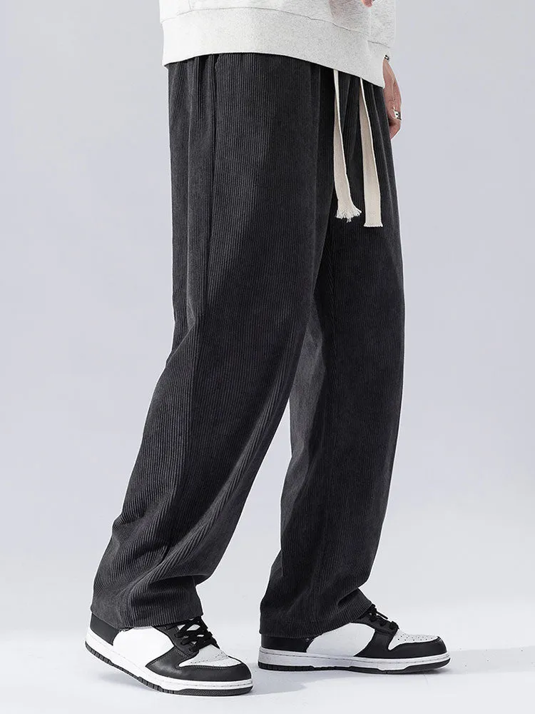 Straight Leg Corduroy Pants