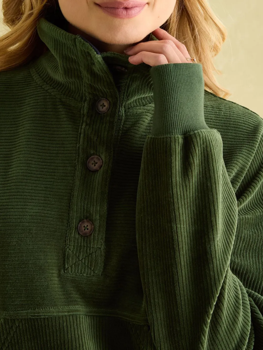 Renee Green Corduroy Sweatshirt