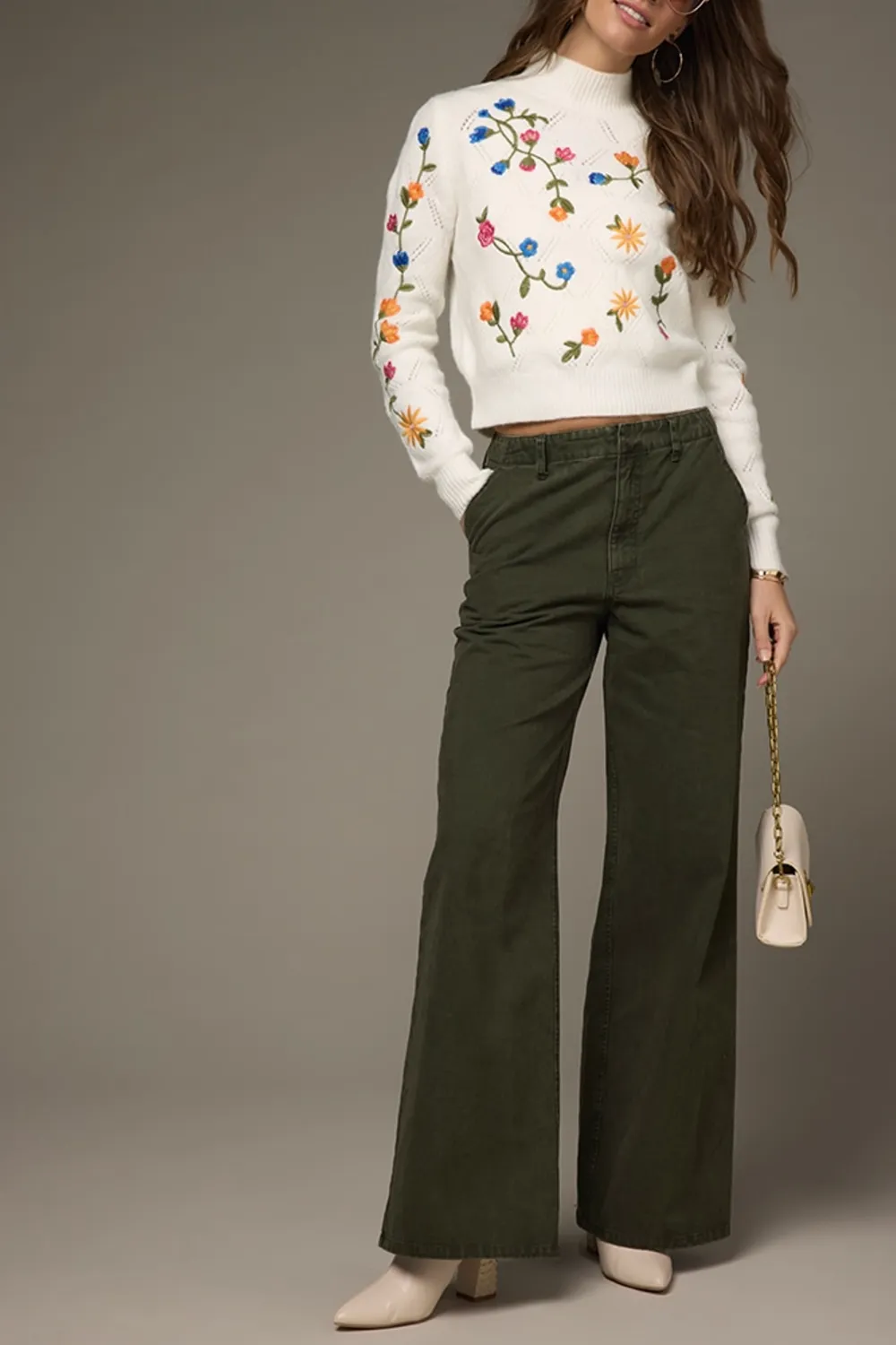 Samantha Wide Leg Side Pockets Pants