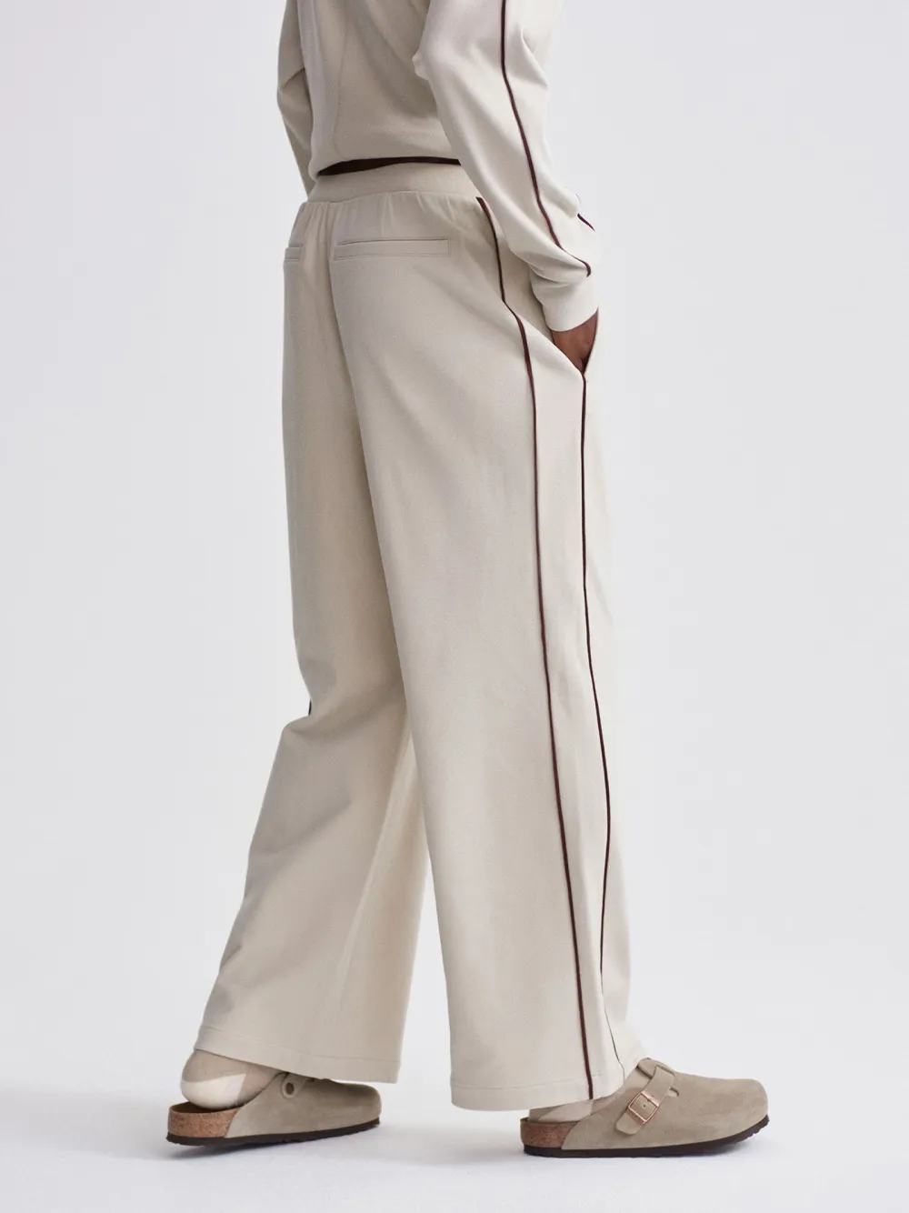 Brushed Rib Wide Leg Pant 28